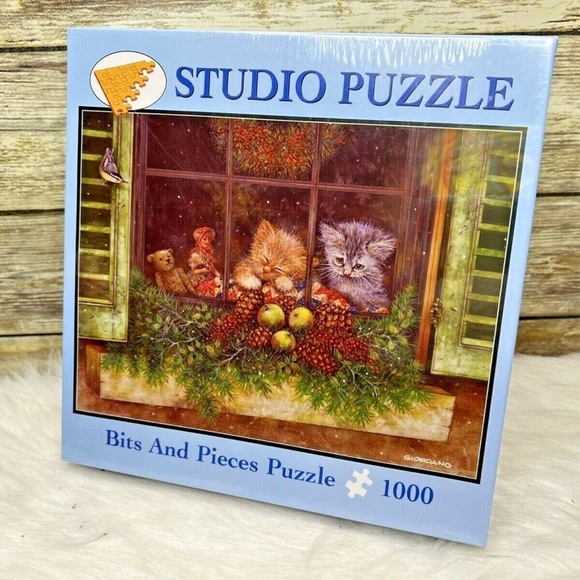 Window Watchers Studio Puzzle Bits And Pieces Kittens Giordano 1000 Pcs - Picture 7 of 7